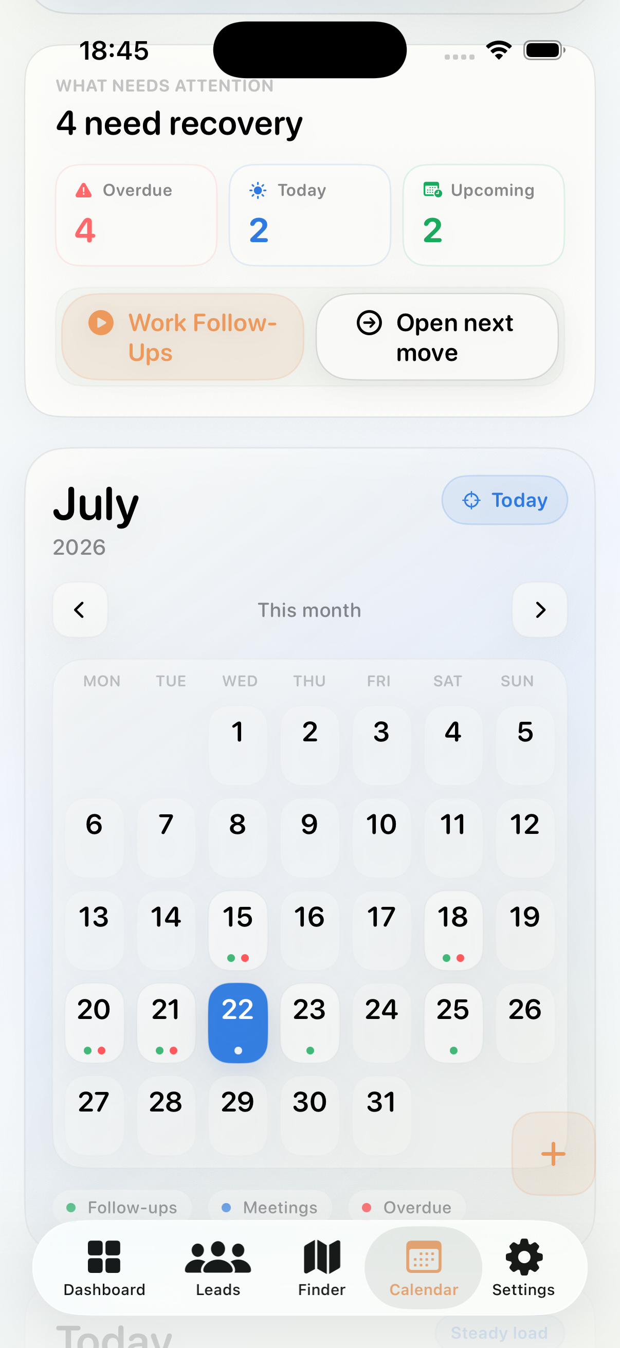 Calendar screenshot