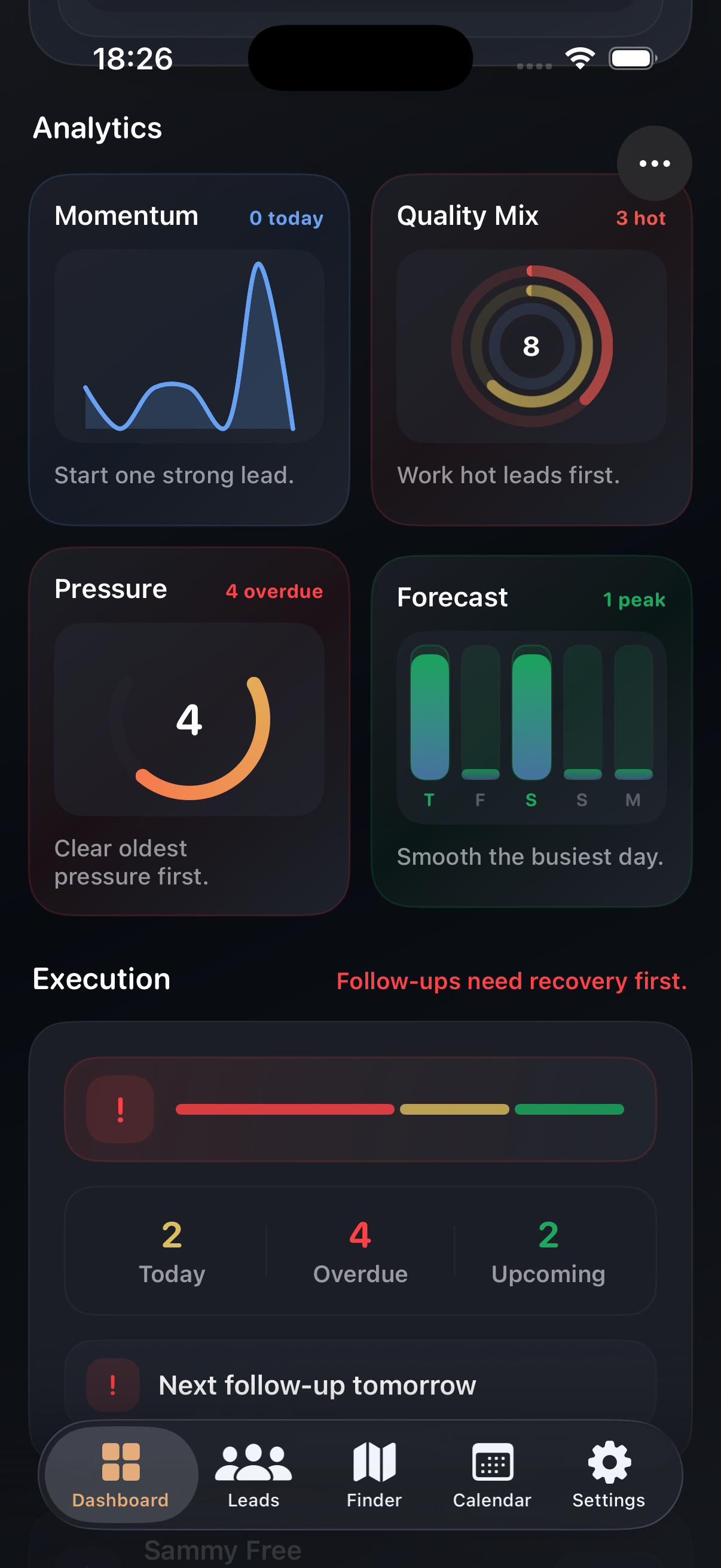 Sammy Assist phone screenshot